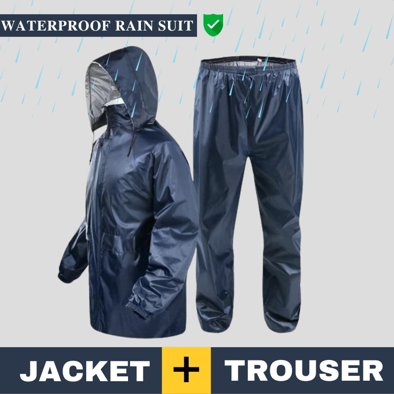 Rain Suit Jacket + Trouser Barsati 2 Pcs Blue
